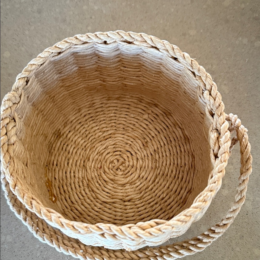 Natural Woven Rope Storage Basket - Picture 5 of 5